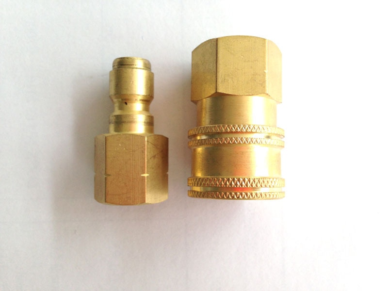 3/8 ġ   ĿƮ Ʈ Ȳ  з ͼ Ŀ/3/8 inch Quick Disconnect Set Brass Adapter Pressure Washer Connector